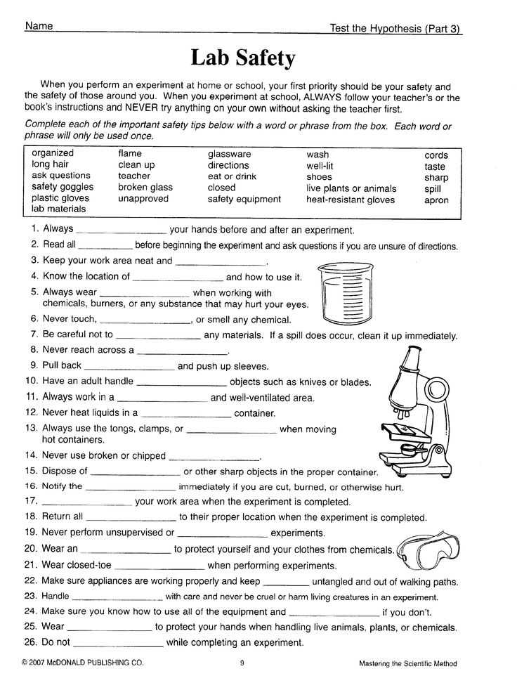 Lab Safety Worksheet with 35 Best Lab Safety Images On Pinterest