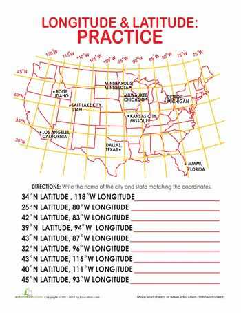 Latitude and Longitude Worksheet Answer Key and Latitude and Longitude Worksheets New 129 Best Map Skills