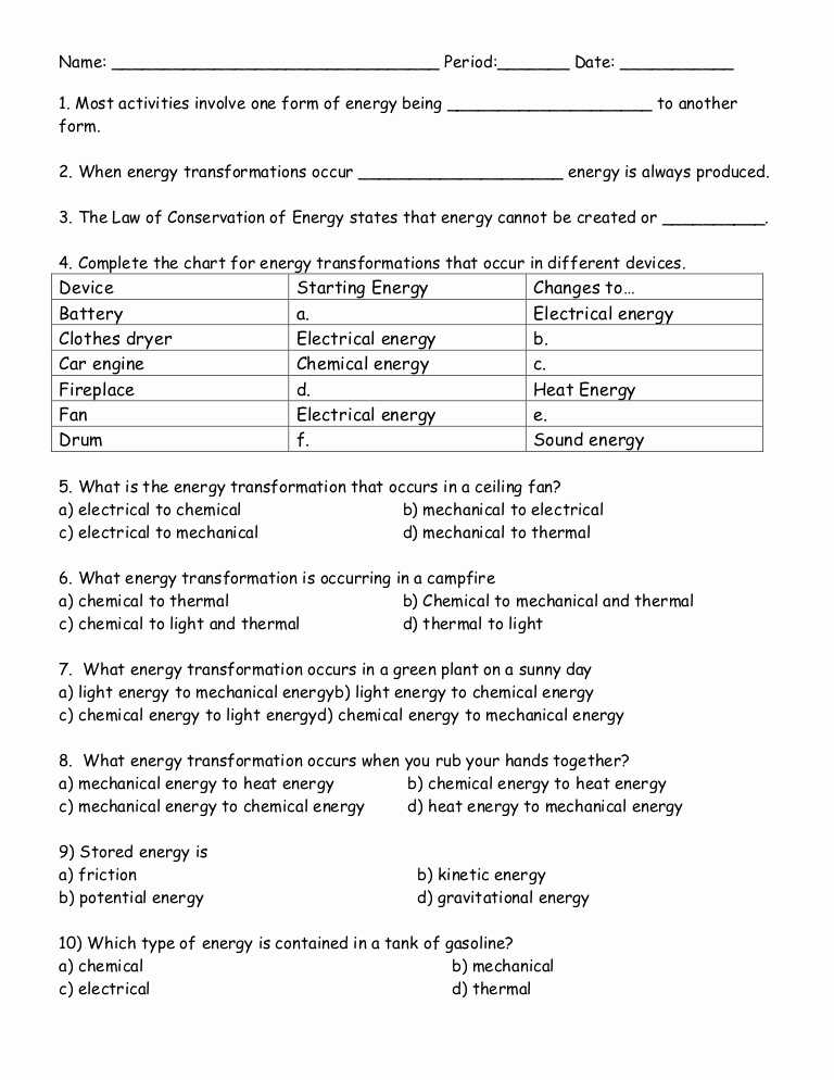 Law Of Conservation Of Energy Worksheet as Well as 18 Inspirational Stock Kinetic and Potential Energy Worksheet