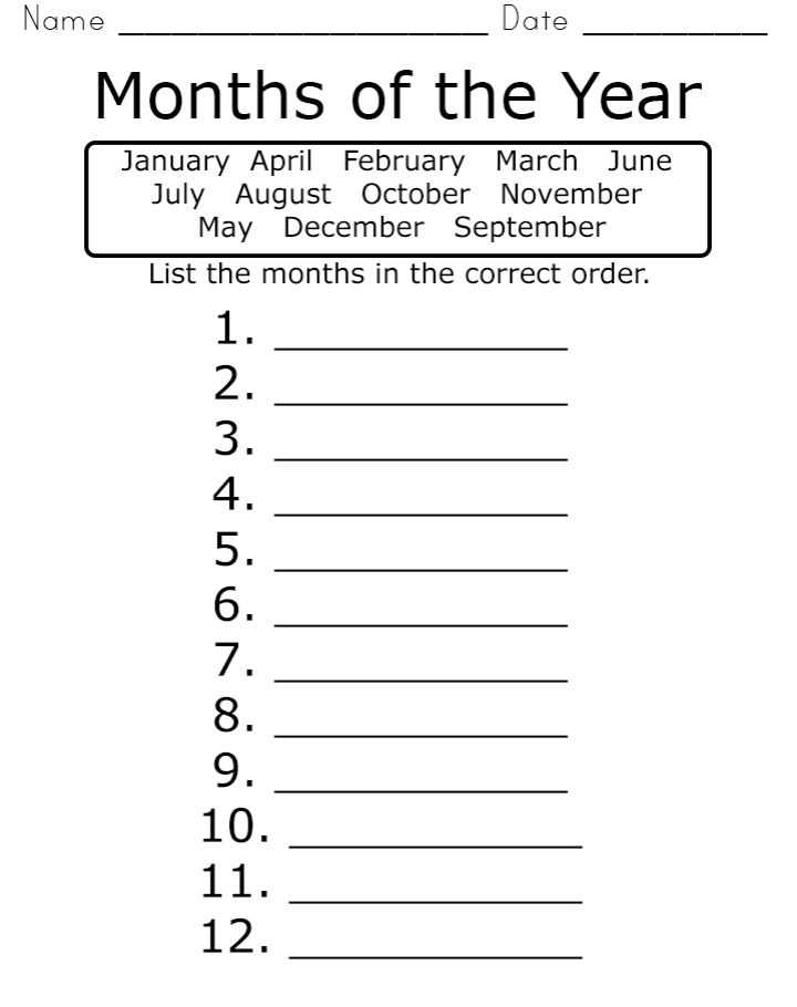 Learning Calendar Worksheets and 16 Best Months Of the Year Images On Pinterest