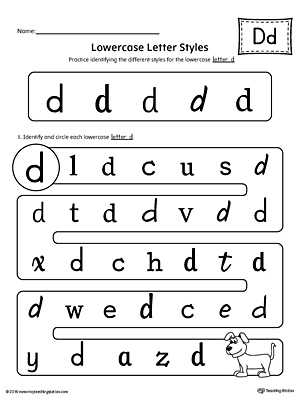 Letter D Preschool Worksheets and Alphabet Letter D Worksheets