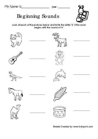 Letter D Preschool Worksheets and Preschool Worksheets
