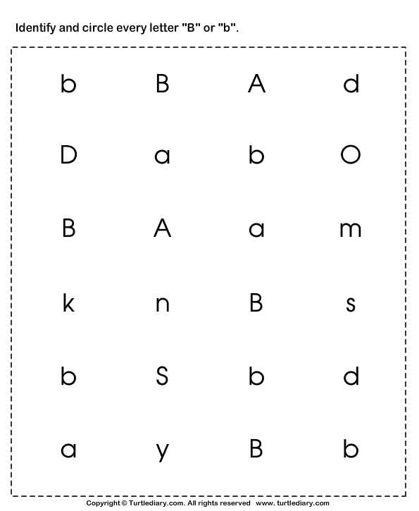 Letter Identification Worksheets or 2014 07 Find B Og B Alfabe Pinterest