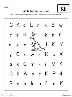Letter K Worksheets for Kindergarten Also Uppercase Letter K Template Printable