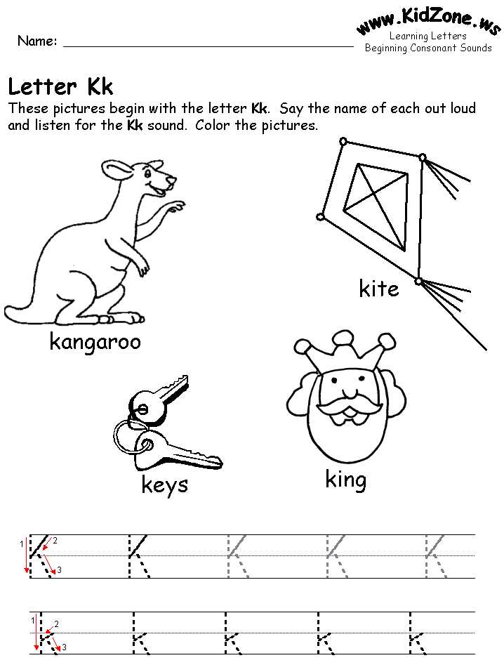Letter K Worksheets for Kindergarten together with Letter K Worksheets Worksheets for All