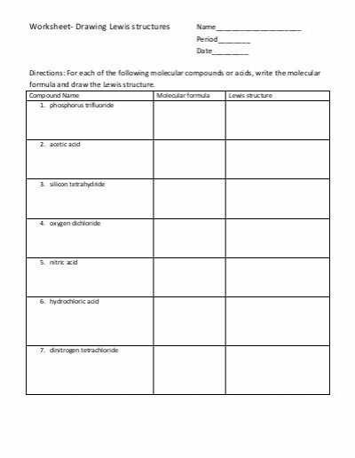 Lewis Structure and Molecular Geometry Worksheet together with Practice Problems 2 Draw the Lewis Dot Structures for Each Of the