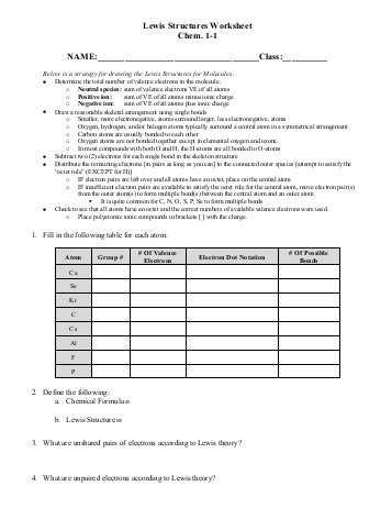 Lewis Structure Practice Worksheet Also Worksheet Drawing Lewis Structures