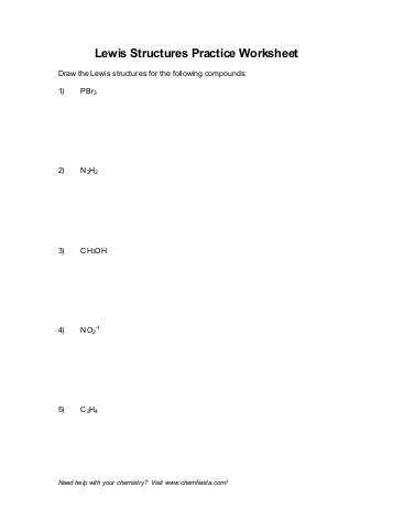 Lewis Structure Practice Worksheet together with Molar Mass Practice Worksheet