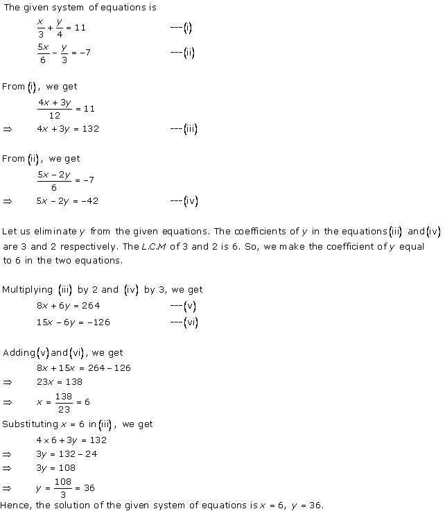 Linear Equations In One Variable Class 8 Worksheets Also Pair Of Linear Equations In Two Variables Class 10 solutions