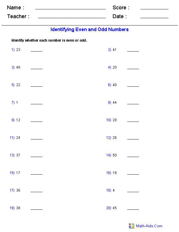 Linear Quadratic Systems Worksheet and even and Odd Worksheets