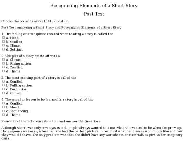 Literary Elements Review Worksheet or Academic Essays School Guidance Counseling Prescott College Book