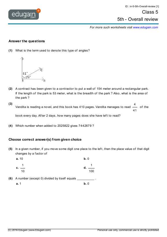 Logical Reasoning Worksheets for Grade 3 with Grade 5 Math Worksheets and Problems 5th Overall Review