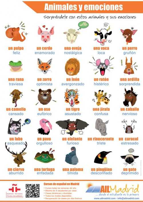 Los Animales Printable Worksheets together with Emociones Y Animales Media Qualidad 8 Spanish