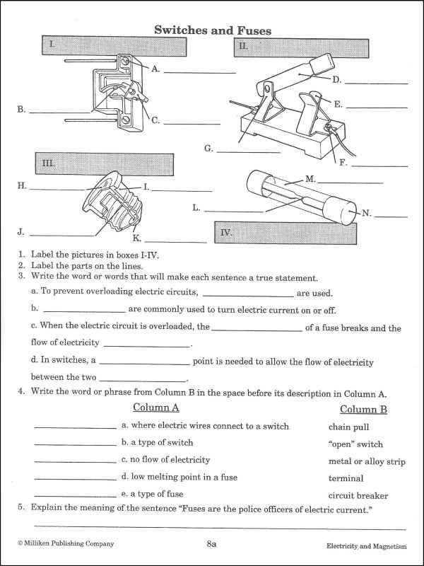 Mad Electricity Worksheet Answers and Magnetism and Electricity Worksheet Worksheets for All