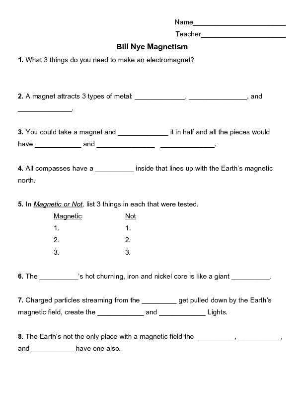 Mad Electricity Worksheet Answers together with Magnetism and Electricity Worksheet Worksheets for All