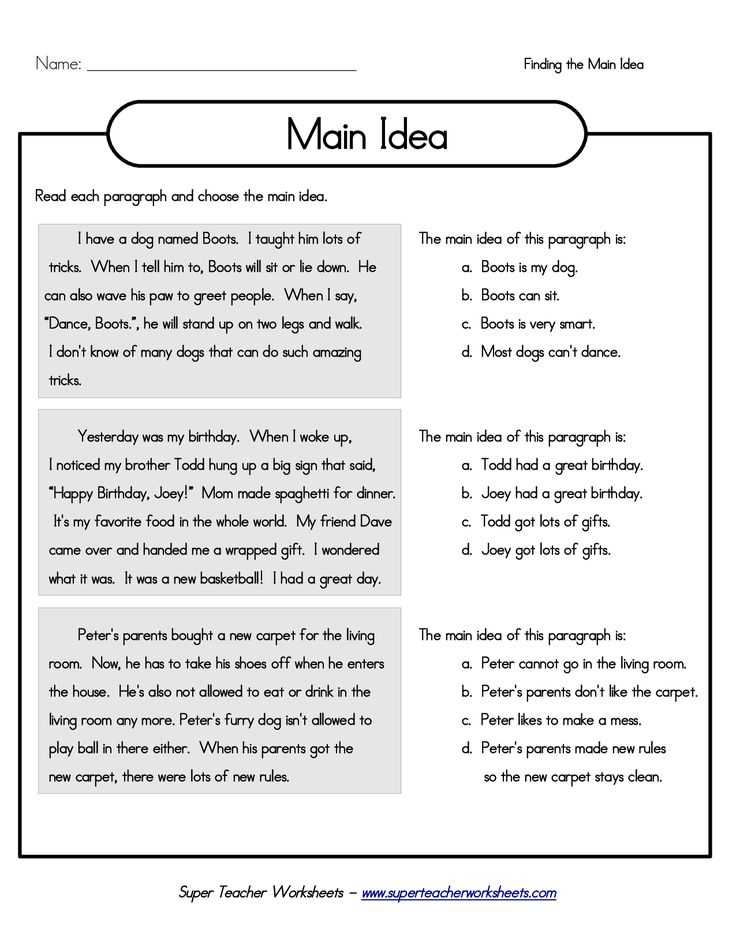 Main Idea Multiple Choice Worksheets with 313 Best Main Idea Images On Pinterest