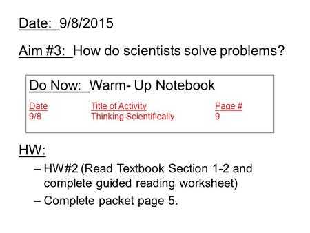 Manipulated and Responding Variables Worksheet Answers with Date September 9 2015 Aim 4 What is A Controlled Experiment Hw