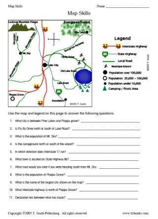Map Skills Worksheets Middle School with Map and Globe Skills Worksheets Kidz Activities
