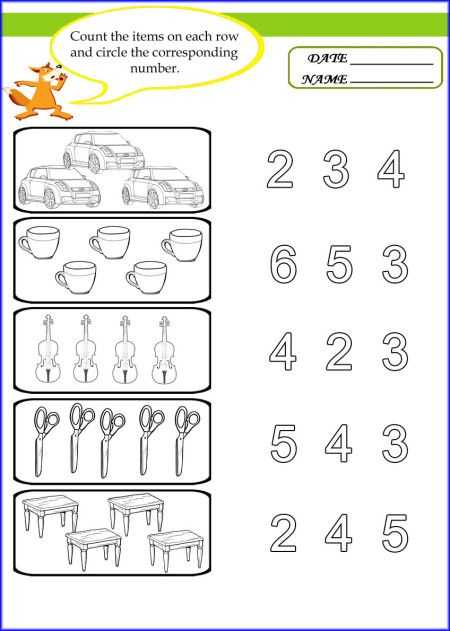 Matching Numbers Worksheets or Counting and Matching Worksheet Ready Set Learn