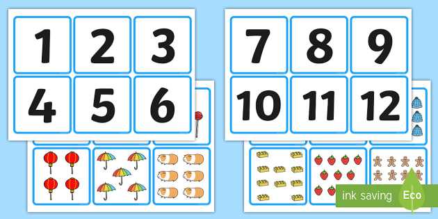 Matching Numbers Worksheets with 1 20 Number and Quantity Matching Cards Numeracy Numbers