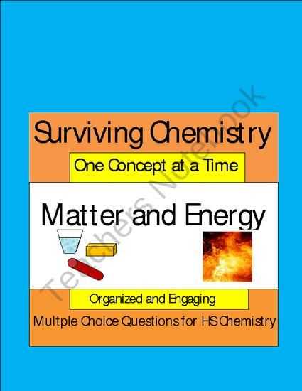 Matter and Energy Worksheet Also Matter and Energy Engaging Multiple Choice Question Sets for Hs