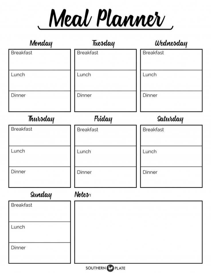 Meal Planning Worksheet and Free Printable Menu Planner Sheet