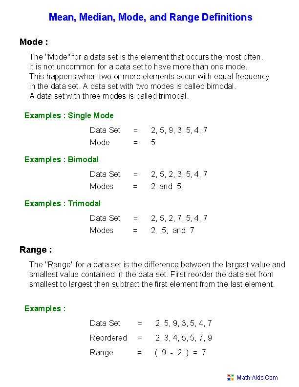 Mean Median Mode Range Worksheets with Answers Along with Beautiful Mean Median Mode Range Worksheets Awesome 51 Best Math