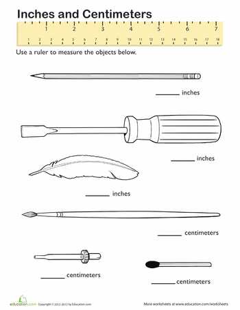 Measurement Conversion Worksheets as Well as Measurement Mania Centimeters & Inches