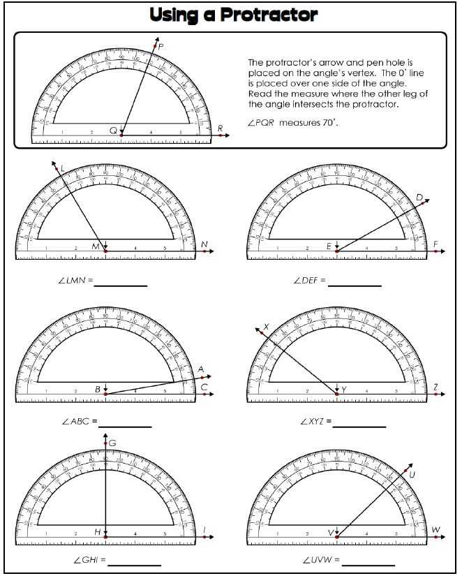 Measuring Angles with A Protractor Worksheet as Well as 48 Best Mathematics Images On Pinterest