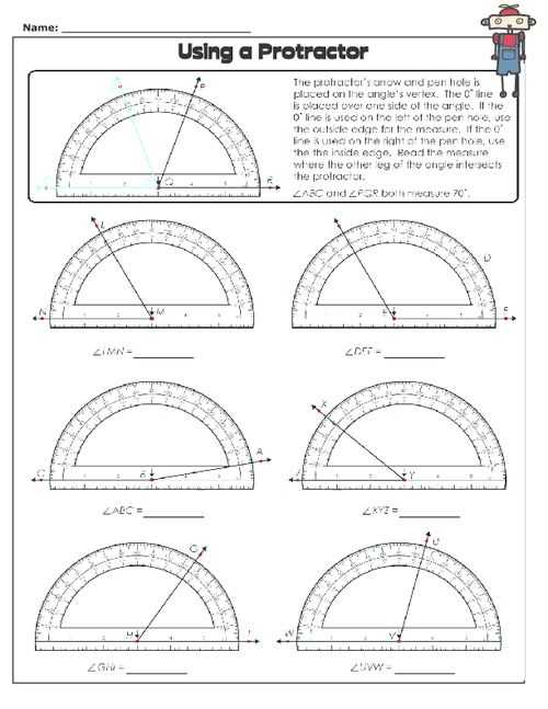 Measuring Angles with A Protractor Worksheet with 12 Best School Images On Pinterest