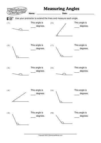 Measuring Angles Worksheet Answer Key Also 8670 Best Math Games Images On Pinterest