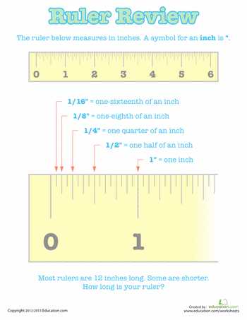 Measuring to the Nearest 1 4 Inch Worksheet and How to Read A Ruler