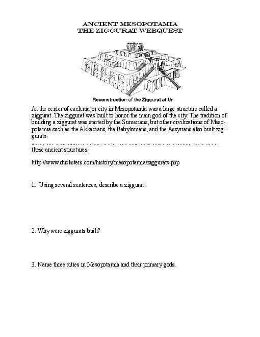 Mesopotamia Reading Comprehension Worksheets with Ancient Mesopotamia Worksheet the Best Worksheets Image Collection