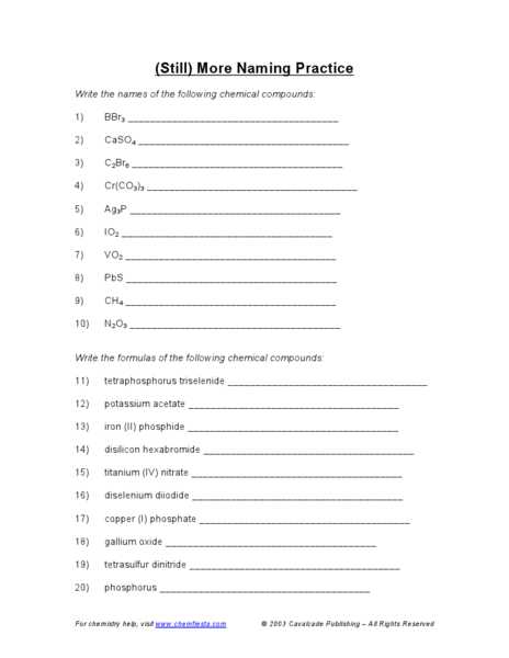 Molecular Compounds Worksheet Answers or Beautiful Naming Chemical Pounds Worksheet Luxury Write My