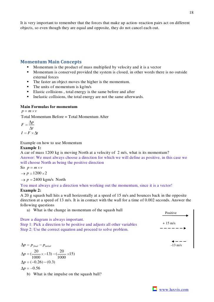 Momentum and Collisions Worksheet Answers with Action Reaction Worksheet Worksheets for All