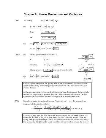 Momentum and Collisions Worksheet Answers with Physics 121 Elastic Collisions Zero total Momentum Section 10 6 Of