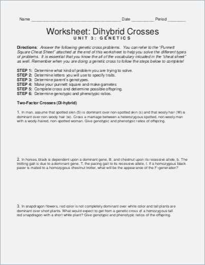 Monohybrid Cross Problems 2 Worksheet with Answers or Worksheets 48 Best Monohybrid Cross Worksheet High Resolution