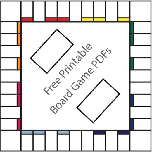 Monopoly Game Worksheet and 16 Free Printable Board Game Templates