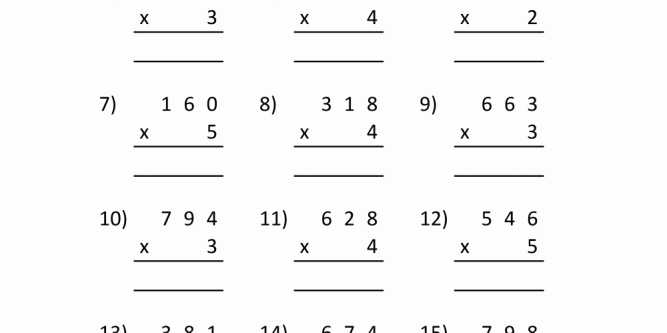 Multiply Using Partial Products 4th Grade Worksheets or 3rd Grade Math Worksheets Multiplication