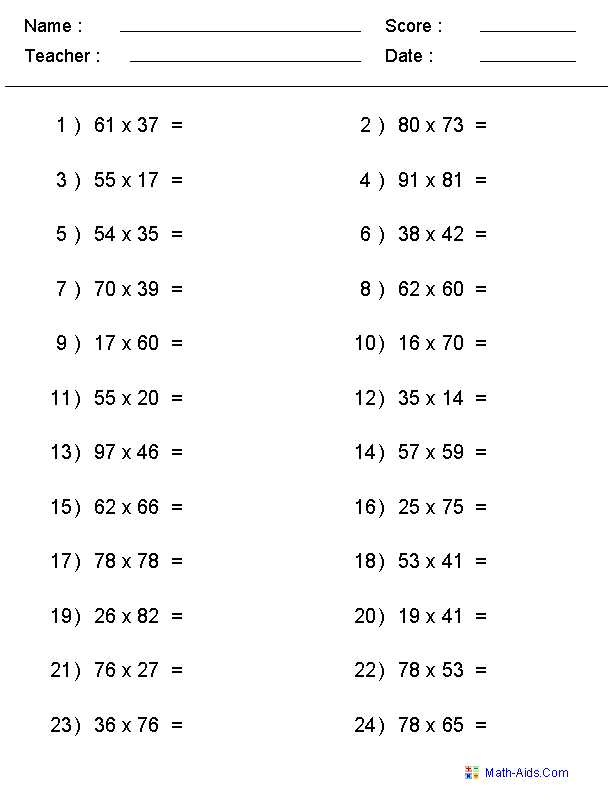 Multiplying Fractions Worksheets 5th Grade Also Beginning 5th Grade Math Worksheets Best Division Math Facts