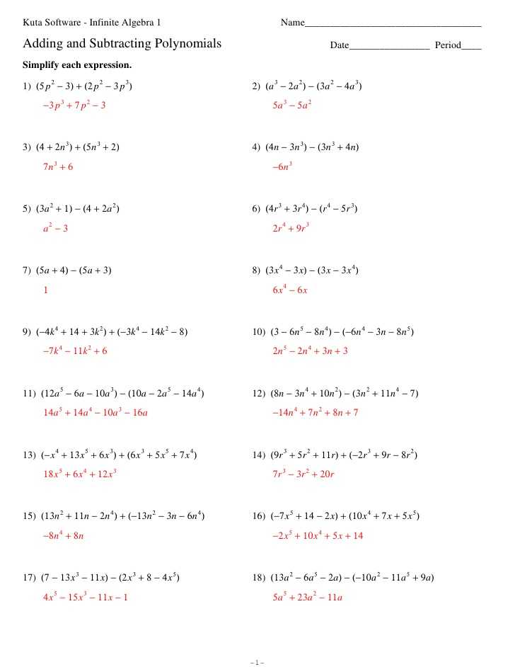 Multiplying Polynomials Worksheet 1 Answers or Worksheets 42 Lovely Multiplying Polynomials Worksheet High