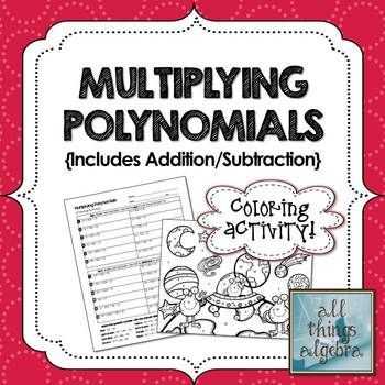Multiplying Polynomials Worksheet as Well as Multiplying Polynomials Fun Worksheet Kidz Activities