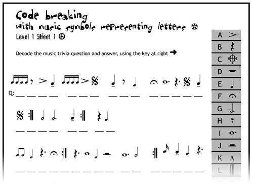 Music Worksheets for Middle School together with Module Two