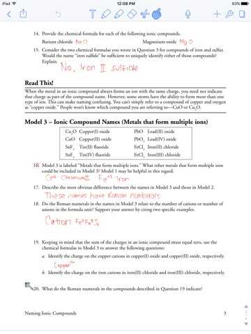 Naming Ionic Compounds Worksheet Pogil together with Cosmos Worksheet 2