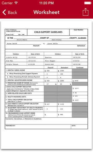 Nc Child Support Worksheet as Well as Alabama Child Support Worksheet Kidz Activities