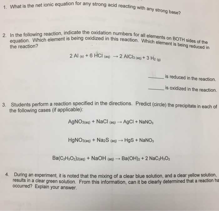 Net Ionic Equations Advanced Chem Worksheet 10 4 Answers Along with Chemistry Archive March 03 2017