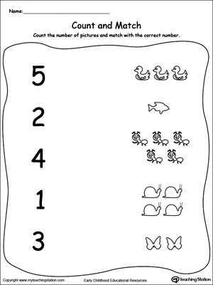 Number 1 Worksheets for Preschool and Using Less and Greater Than Signs by Paring the Number Of Fruits