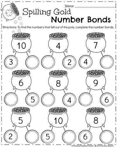 Number Bonds Worksheets or 272 Best Kindergarten Worksheets Images On Pinterest