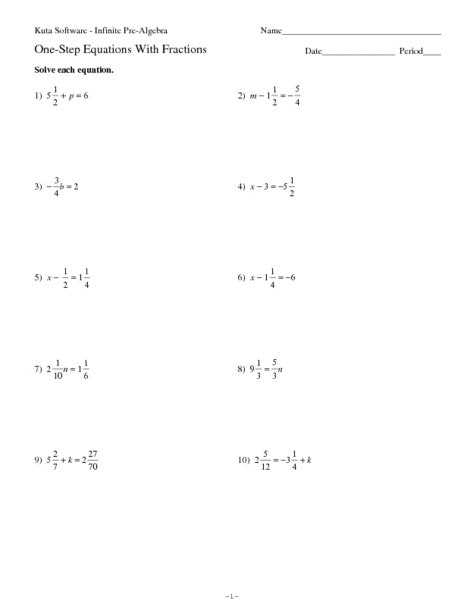 One Step Equations with Fractions Worksheet Along with Worksheets 47 Inspirational E Step Equations Worksheet High