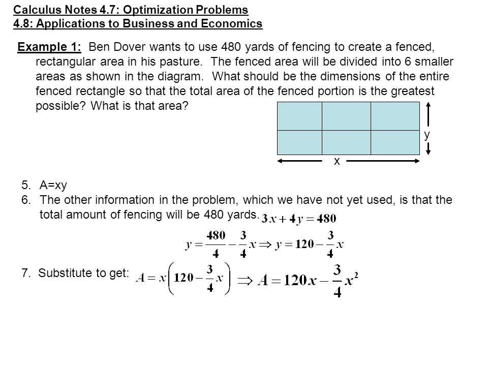 Optimization Problems Calculus Worksheet and Steps In solving Optimization Problems Ppt Video Online